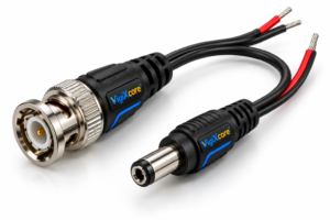 VigiXcore BNC and DC CCTV Connectors